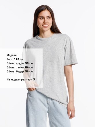 Футболка унисекс Streetwise, серый меланж Футболка унисекс Streetwise, серый меланж