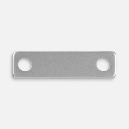 Шильдик металлический Alfa Liten, серебристый Шильдик металлический Alfa Liten, серебристый