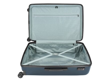 Чемодан BUGATTI Kallisto, синий, АБС-пластик, 50,5х30,5х74 см, 100 л Чемодан BUGATTI Kallisto, синий, АБС-пластик, 50,5х30,5х74 см, 100 л