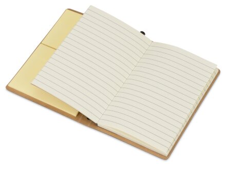 Блокнот А6 Write and stick с ручкой и набором стикеров, черный Блокнот А6 Write and stick с ручкой и набором стикеров, черный