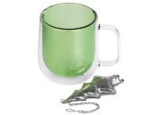 Набор Bergamot: кружка и ситечко для чая, зеленый Набор Bergamot: кружка и ситечко для чая, зеленый