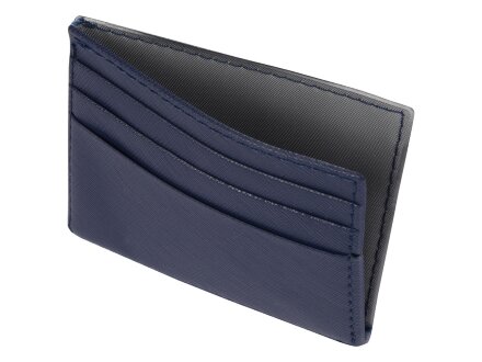 Чехол для карточек и купюр Weekend из ПВХ, темно-синий Чехол для карточек и купюр Weekend из ПВХ, темно-синий