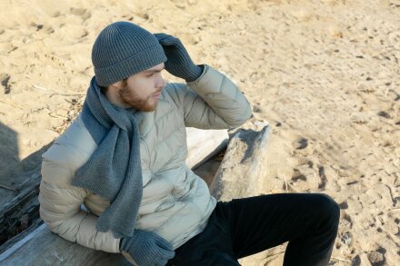 Шарф Bernard, серый меланж Шарф Bernard, серый меланж