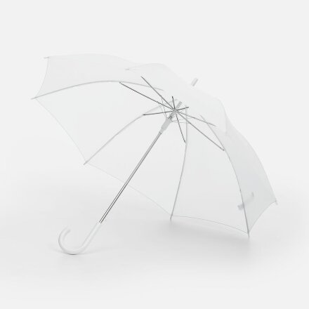 Зонт-трость Promo, белый Зонт-трость Promo, белый