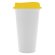 Стакан с крышкой Color Cap White, белый с желтым Стакан с крышкой Color Cap White, белый с желтым