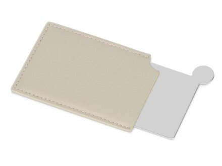 Зеркало в чехле Style, серебристый/бежевый (Р)