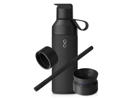 Подарочный набор Ocean Bottle 3-в-1 объемом 500 мл - Obsidian Black