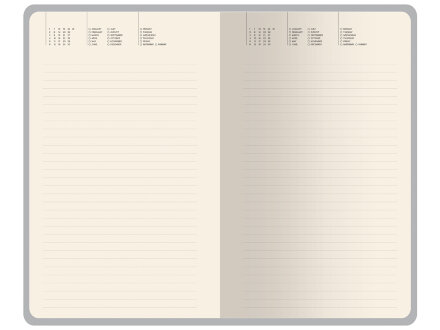 Ежедневник недатированный А5 Valencia, красный