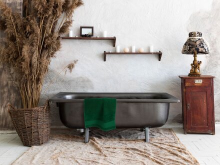 Полотенце Molan, большое, темно-зеленое