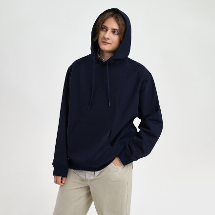 Худи релакс унисекс ADVENTURE, темно-синий, размер 3XL/4XL