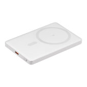 Внешний аккумулятор Atlantis PD 5000mAh с функцией беспроводной зарядки 15W, серебряный