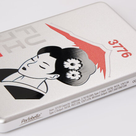 Внешний аккумулятор Atlantis PD 5000mAh с функцией беспроводной зарядки 15W, серебряный