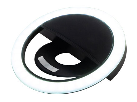 Световое кольцо для селфи Glitter, черный Световое кольцо для селфи Glitter, черный