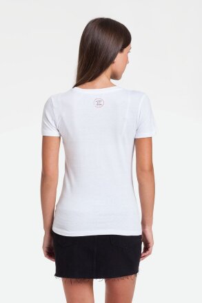 Футболка женская «Давай возьмемся за руки», белая Футболка женская «Давай возьмемся за руки», белая