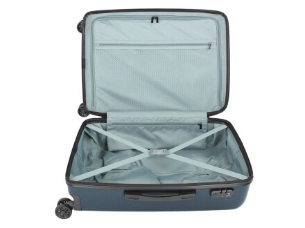 Чемодан BUGATTI Kallisto, синий, АБС-пластик, 44,5х26х63,5 см, 65 л Чемодан BUGATTI Kallisto, синий, АБС-пластик, 44,5х26х63,5 см, 65 л