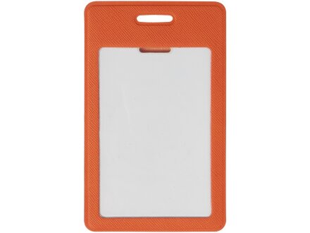 Вертикальный карман из экокожи для карты Favor, оранжевый