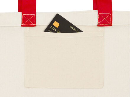 Сумка для шоппинга Cotton из переработанного хлопка 280 г, красный