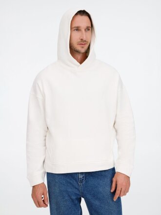 Худи оверсайз унисекс Tolla, молочное Худи оверсайз унисекс Tolla, молочное