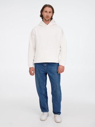 Худи оверсайз унисекс Tolla, молочное Худи оверсайз унисекс Tolla, молочное