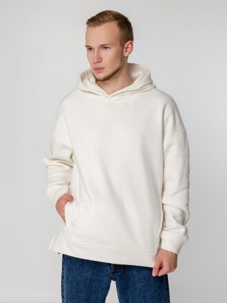 Худи оверсайз унисекс Tolla, молочное Худи оверсайз унисекс Tolla, молочное