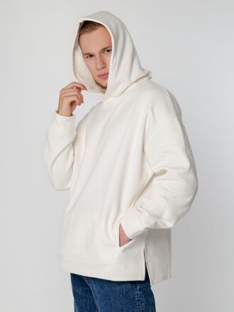 Худи оверсайз унисекс Tolla, молочное Худи оверсайз унисекс Tolla, молочное
