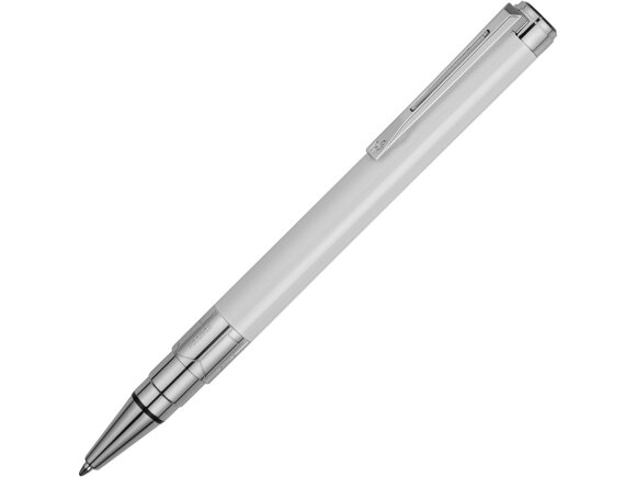 Ручка шариковая Waterman Perspective Pure White CT M, белый/серебристый с нанесением логотипа