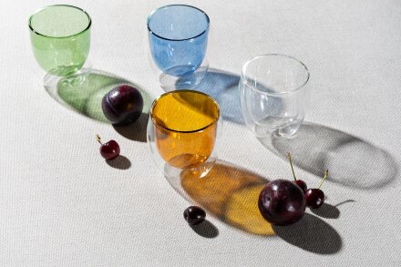 Стакан с двойными стенками Glass Bubble, желтый Стакан с двойными стенками Glass Bubble, желтый