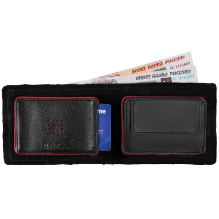 Кошелек Partinico, черный с красным Кошелек Partinico, черный с красным