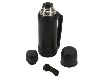 Вакуумный термос Hotwell с медной изоляцией и порошковой краской, 1.4л, черный Вакуумный термос Hotwell с медной изоляцией и порошковой краской, 1.4л, черный