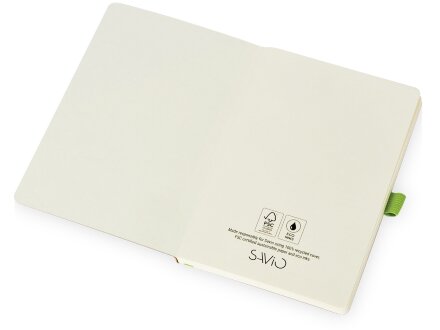 Блокнот Sevilia Soft, гибкая обложка из крафта A5, 80 листов, крафтовый/зеленое яблоко Блокнот Sevilia Soft, гибкая обложка из крафта A5, 80 листов, крафтовый/зеленое яблоко