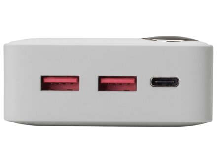 Внешний аккумулятор Mild Pro c быстрой зарядкой QC/PD, 20 000 mAh, белый Внешний аккумулятор Mild Pro c быстрой зарядкой QC/PD, 20 000 mAh, белый