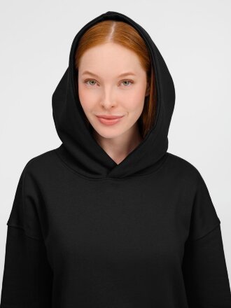 Худи оверсайз унисекс Tolla, черное Худи оверсайз унисекс Tolla, черное