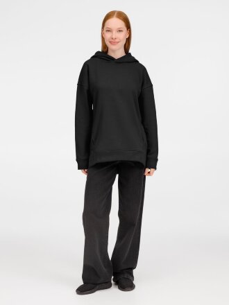 Худи оверсайз унисекс Tolla, черное Худи оверсайз унисекс Tolla, черное