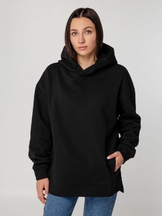 Худи оверсайз унисекс Tolla, черное Худи оверсайз унисекс Tolla, черное