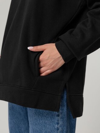 Худи оверсайз унисекс Tolla, черное Худи оверсайз унисекс Tolla, черное