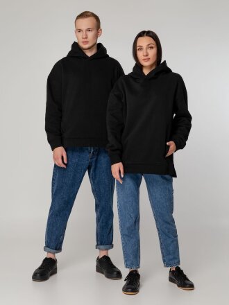 Худи оверсайз унисекс Tolla, черное Худи оверсайз унисекс Tolla, черное