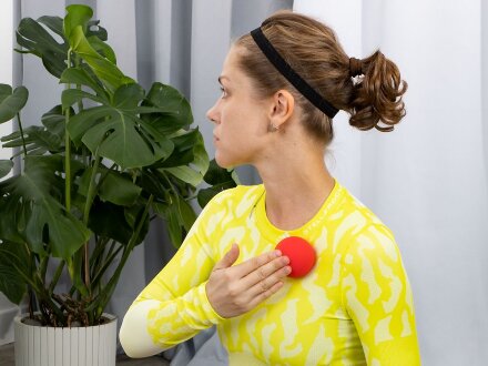 Массажный мяч для MФР Relaxify, красный Массажный мяч для MФР Relaxify, красный