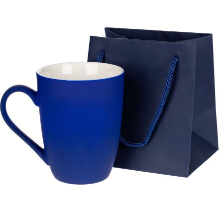Пакет бумажный под кружку Cupfull, темно-синий Пакет бумажный под кружку Cupfull, темно-синий
