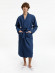 Халат вафельный Kimono, темно-синий Халат вафельный Kimono, темно-синий