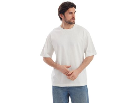 Футболка Kyoto из джерси 180 г/м2 с пич отделкой, унисекс, молочный