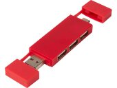 Mulan Двойной USB 2.0-хаб, красный Mulan Двойной USB 2.0-хаб, красный