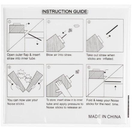 Палки-стучалки для болельщиков «Пошумим», белые Палки-стучалки для болельщиков «Пошумим», белые