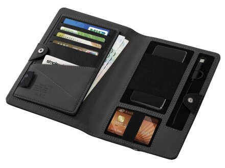 Органайзер с функцией беспроводной зарядки Manner, 5000 mah, черный Органайзер с функцией беспроводной зарядки Manner, 5000 mah, черный