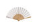 Деревянный веер MILOS, натуральный/белый