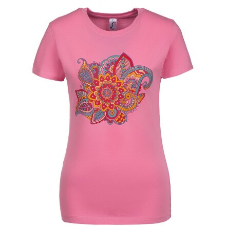 Футболка женская «Узор», розовая Футболка женская «Узор», розовая