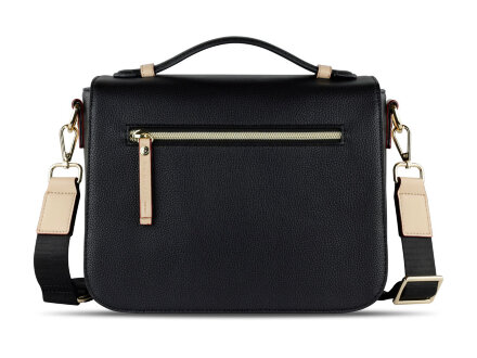 Сумка женская BUGATTI Ella, чёрная, полиуретан, 29х10х22 см Сумка женская BUGATTI Ella, чёрная, полиуретан, 29х10х22 см