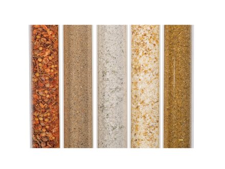 Набор Delish из пяти специй в подставке из бука Набор Delish из пяти специй в подставке из бука