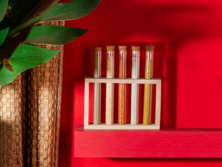 Набор Delish из пяти специй в подставке из бука Набор Delish из пяти специй в подставке из бука