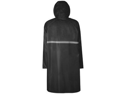 Длинный дождевик Lanai из полиэстера со светоотражающей тесьмой, черный