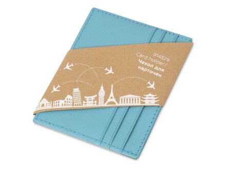 Чехол для карточек и купюр Weekend из ПВХ, голубой Чехол для карточек и купюр Weekend из ПВХ, голубой